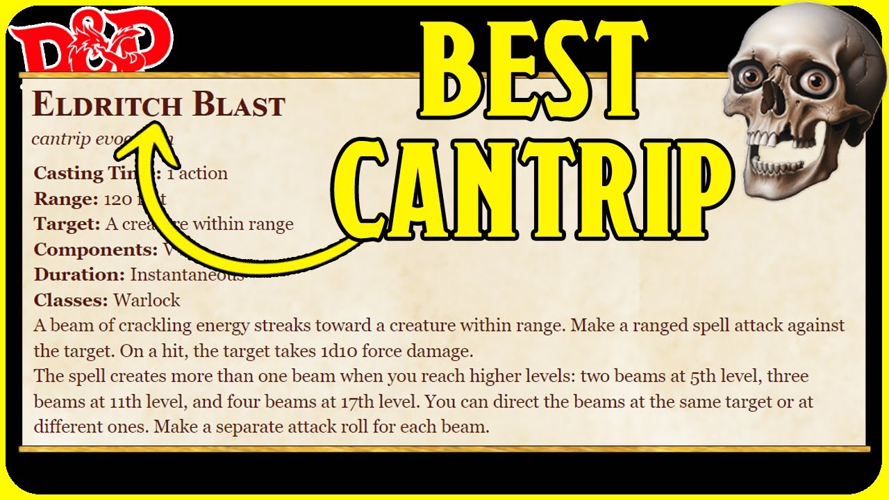 6 Reasons why Eldritch Blast is the best cantrip