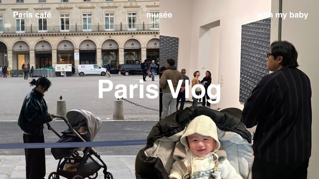🇫🇷Paris Vlog | 프랑스 사는 부부 아기와 함께 루이비통 미술관 그리고 쌀국수와 친구와의 약속이 곁드린(approach, monocle cafe) | 파리일상 브이로그