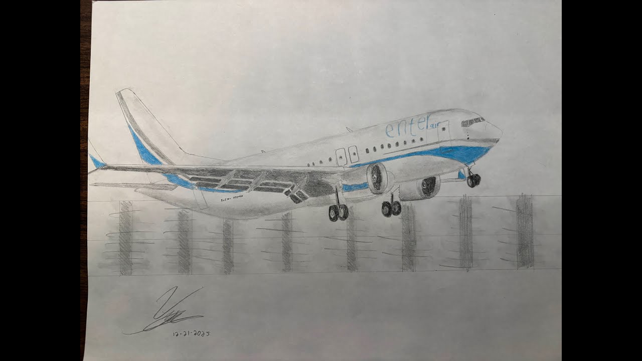 Enter Air 737 Max 8 | Timelapse Drawing