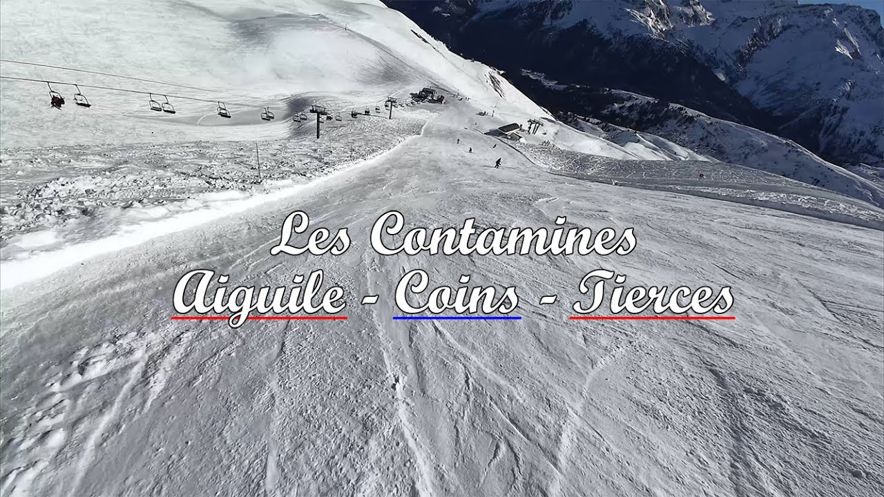 Skiing in Les Contamines - Aiguille - Coins - Tierces