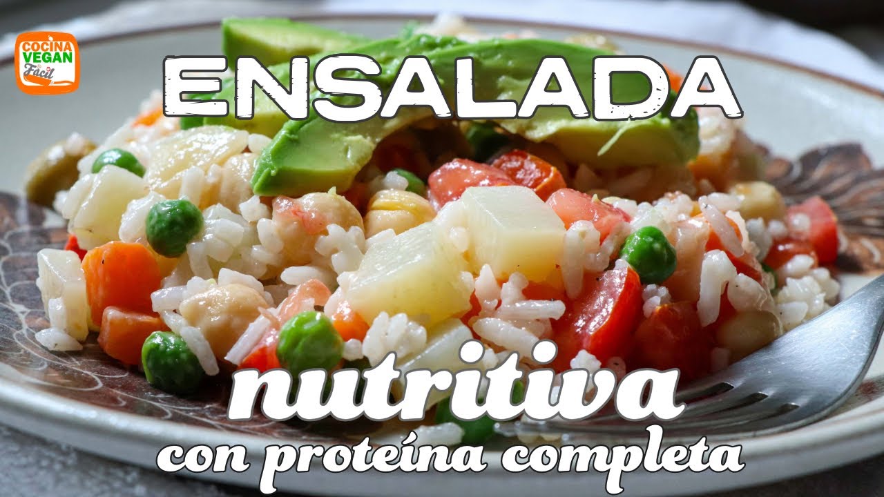 Con esta ensalada no necesitas comer carne. Ensalada nutritiva