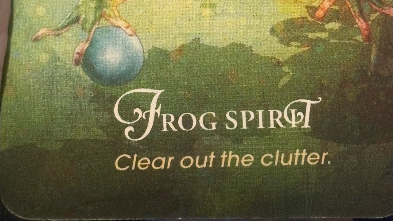 🧿Frog spirit says its time to de clutter 🐸