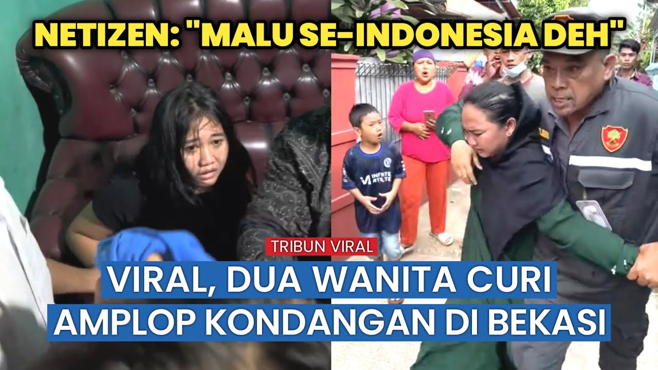 Dua Wanita Tercyduk Curi Amplop Kondangan hingga Diamankan Warga di Bekasi