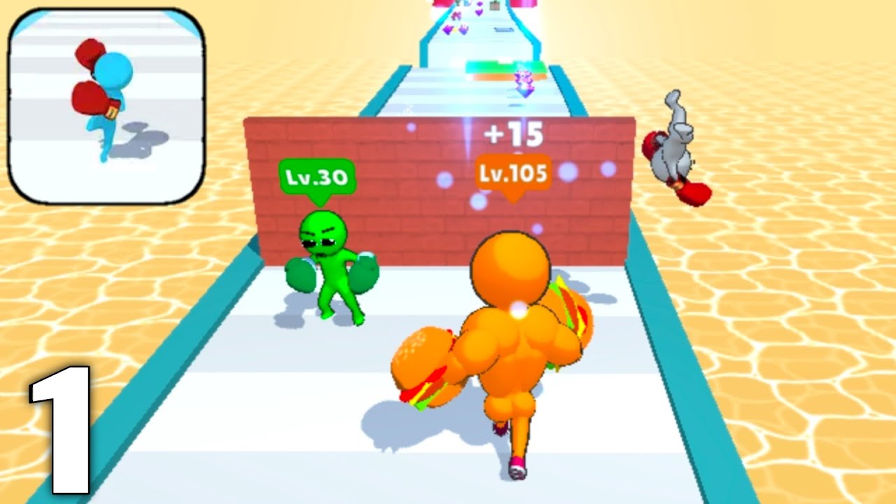 Level Up Runner - Gameplay Walkthrough Part 1 All Levels 1-20 (Android & iOS)