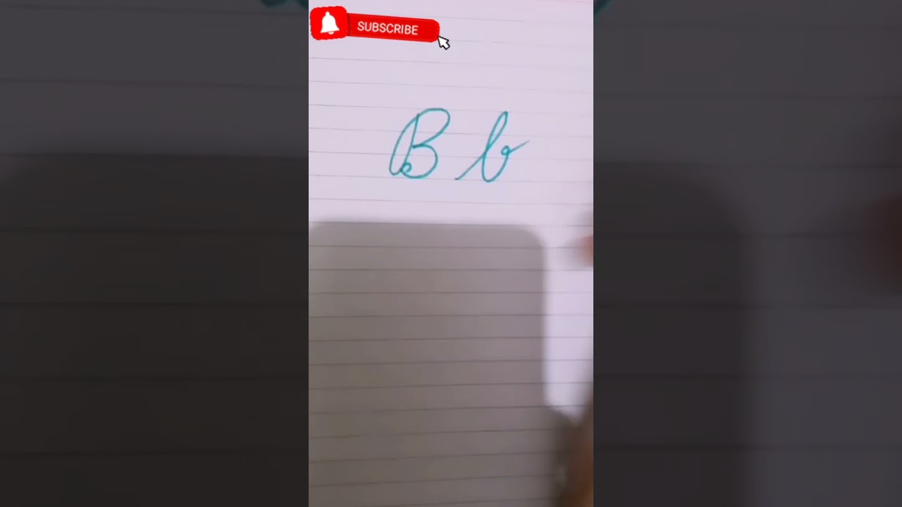 Cursive B #bforball #ball #cursivewriting #english #shorts