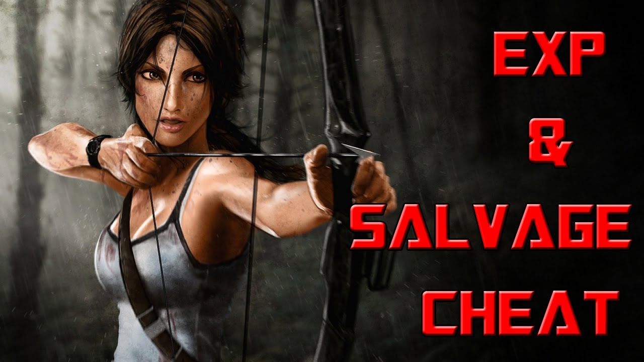 Tomb Raider — чит-код на опыт и утиль — 30 тыс. опыта, 10 тыс. утиль за 20 минут (повышайте урове...