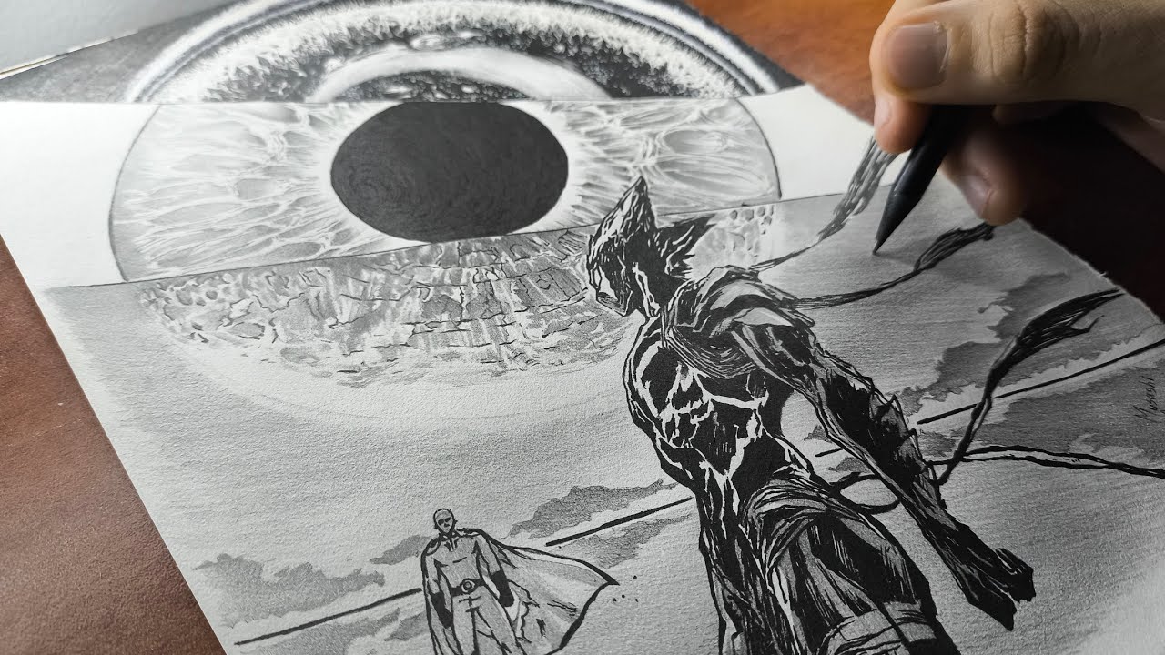 Dibujando Paneles MANGA #1 | Cómo dibujar a SAITAMA Vs GAROU 