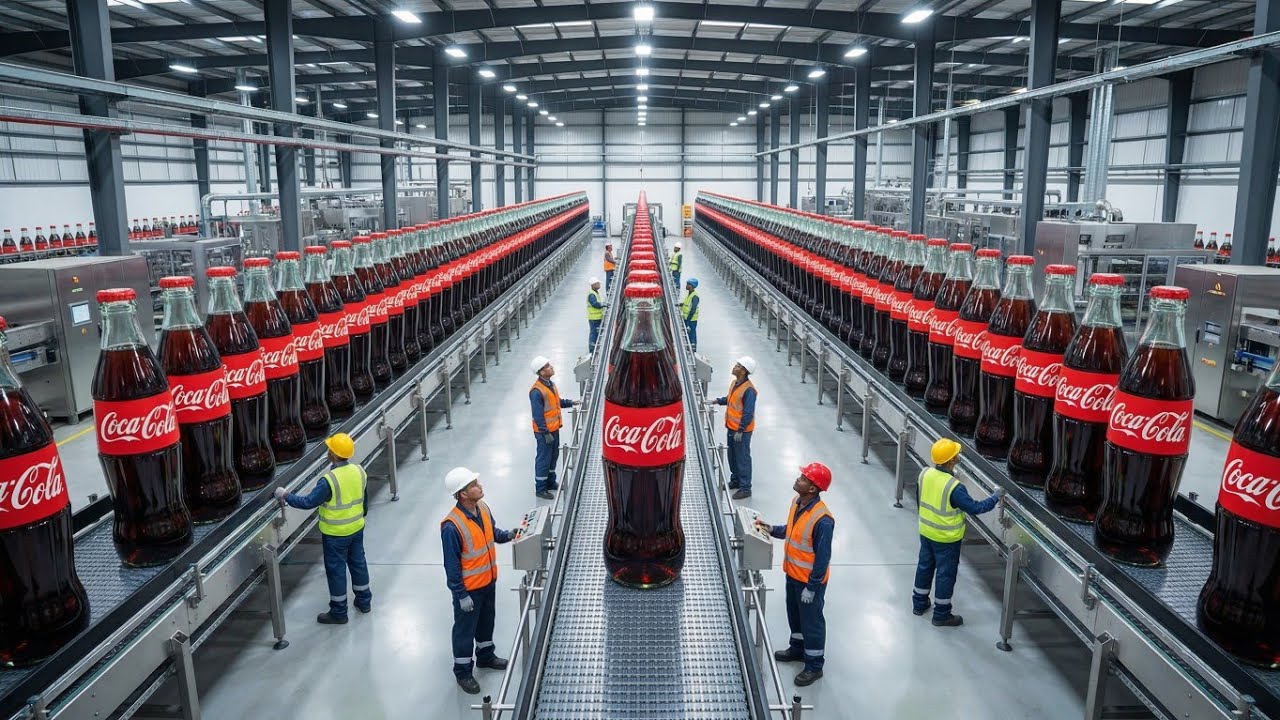 Inside Coca Cola Factory Step By Step Manufacturing Process 🏭⚙️
