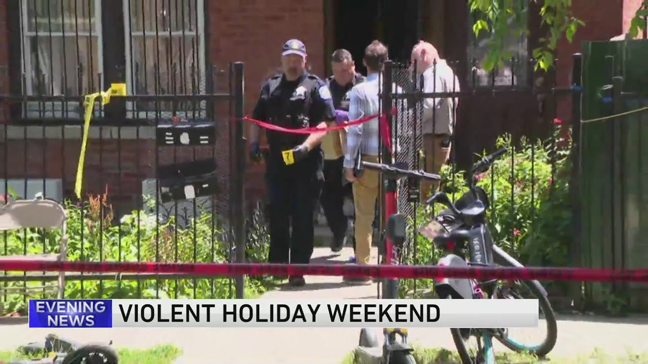 Over 60 people shot, 15 fatally, in violent holiday weekend in Chicago