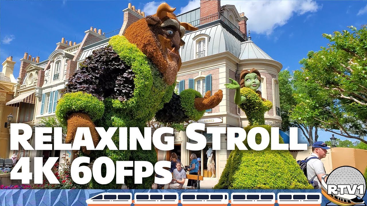 Epcot Flower & Garden Festival 2019 - World Showcase Relaxing Stroll Part 2 - Walt Disney World