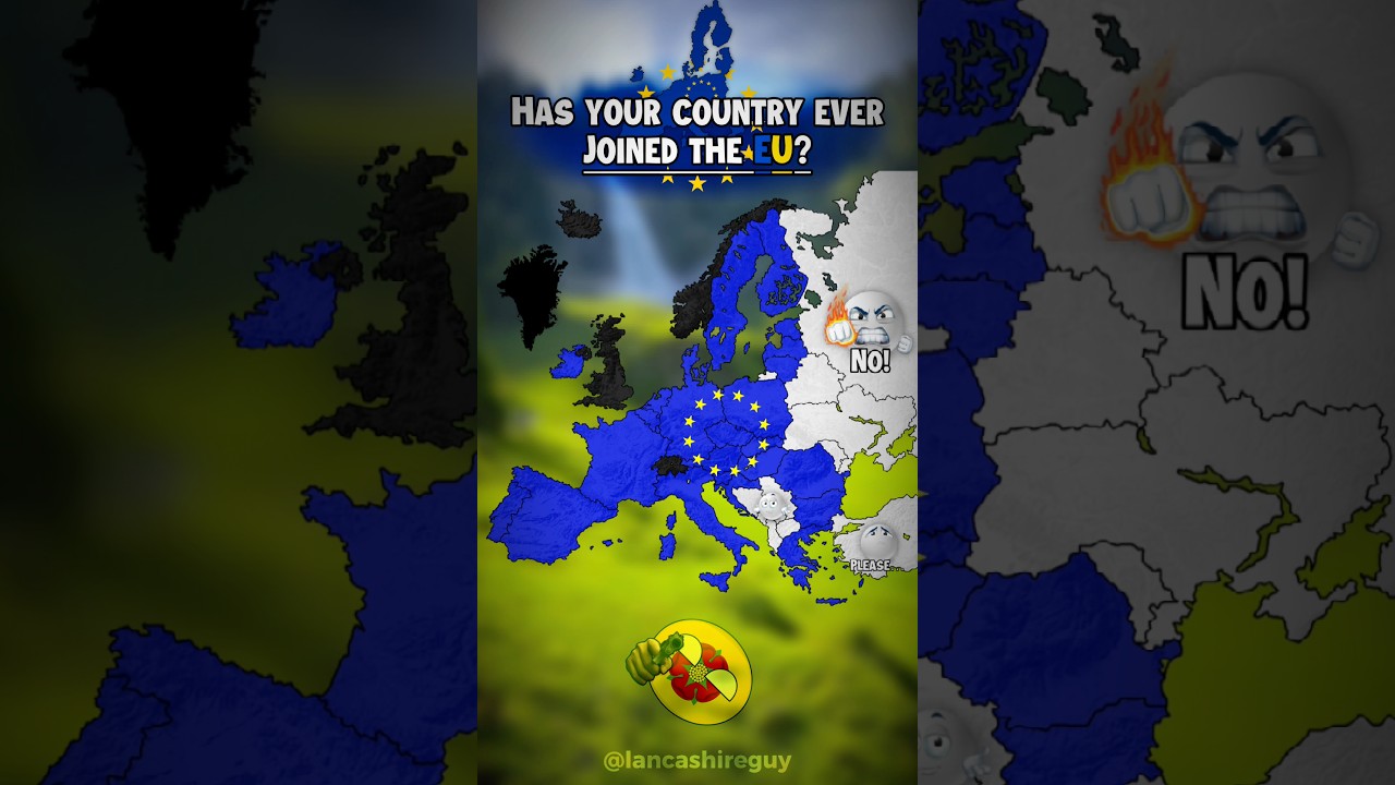 Has Your Country Ever Joined The EU? | #mapping #fyp #shorts #europe #eu #edit #morocco #geography