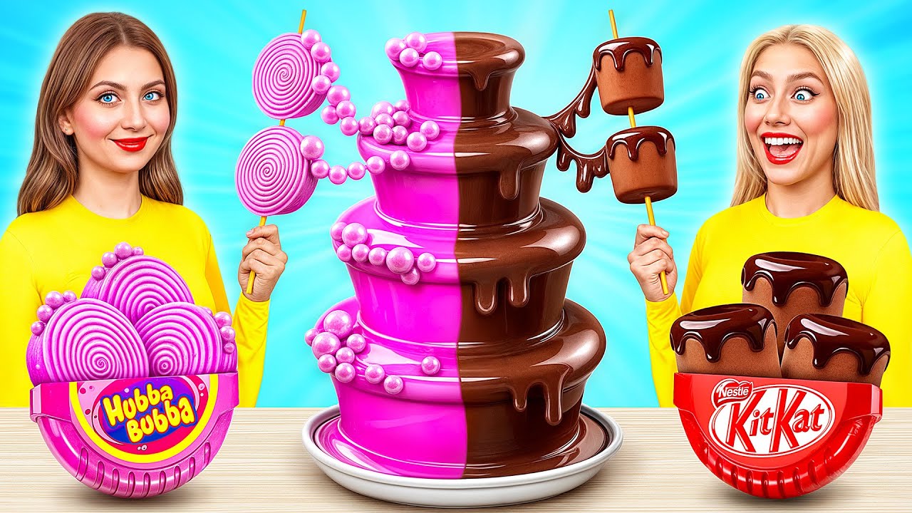 Шоколадный Фонтан Челлендж | Битвы с Едой c Candy DO