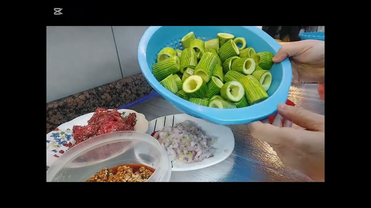 طريقه جديده للكوسه المحشيه  مع شوربه الذره👆