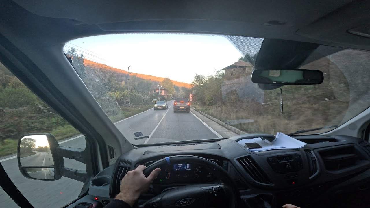 Beautiful Morning Drive at Work || Ford Transit Frigo ||4K POV