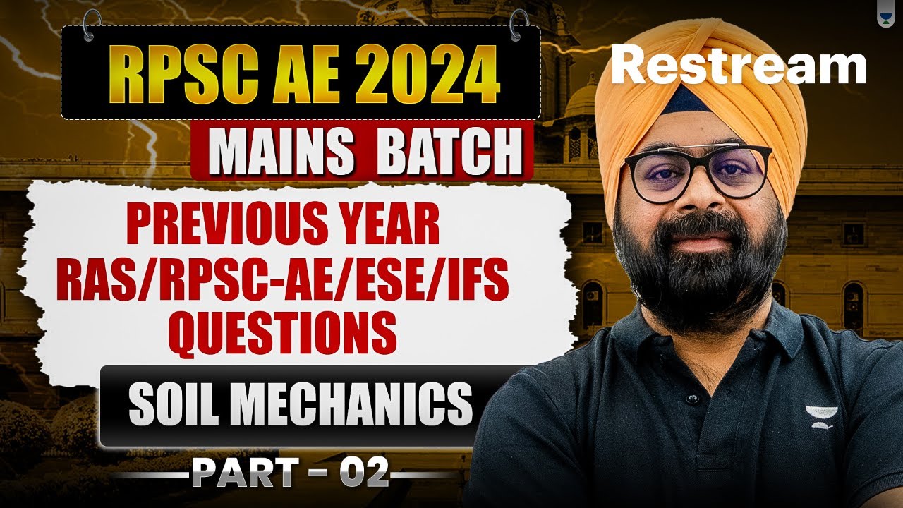 RPSC AE 2024 Mains  Batch | RAS/RPSC-AE/ESE/IFS PYQs | Dr. Jaspal Singh
