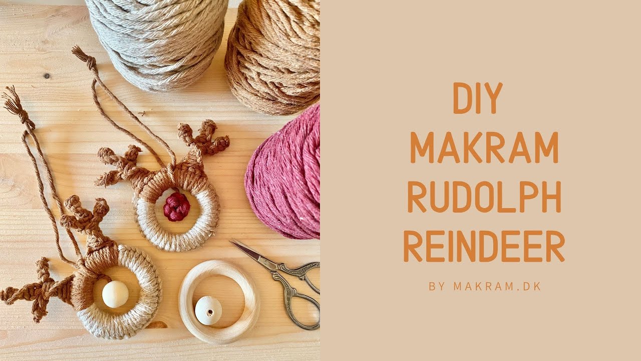 DIY MACRAMÉ CHRISTMAS RUDOLPH REINDEER