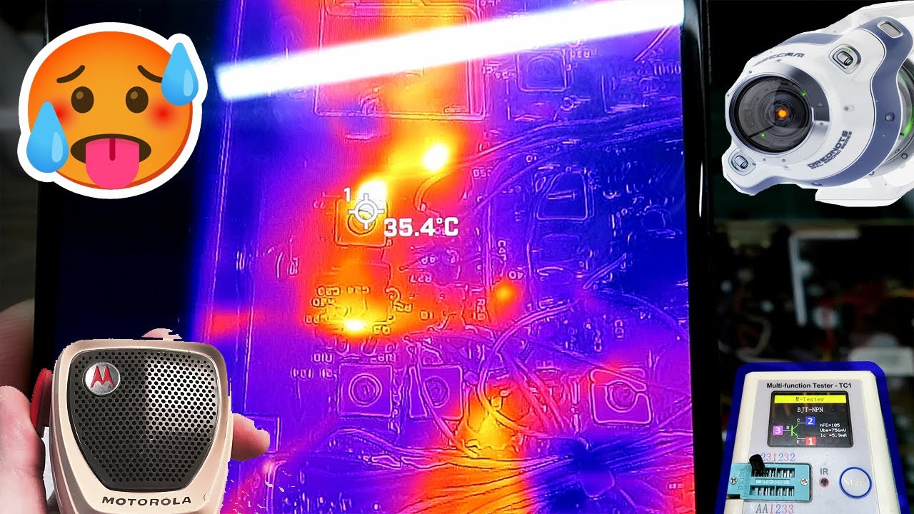 USING A CHEAP THERMAL IMAGING CAMERA TO FIND A FAULT IN A 40 YEAR OLD CB RADIO - EASY FIX?