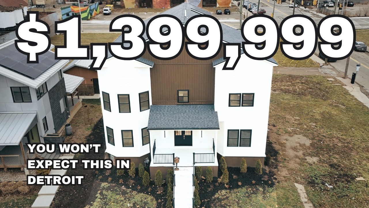 $1,399,999 in Detroit?! Luxury Midtown New Construction Home Tour!