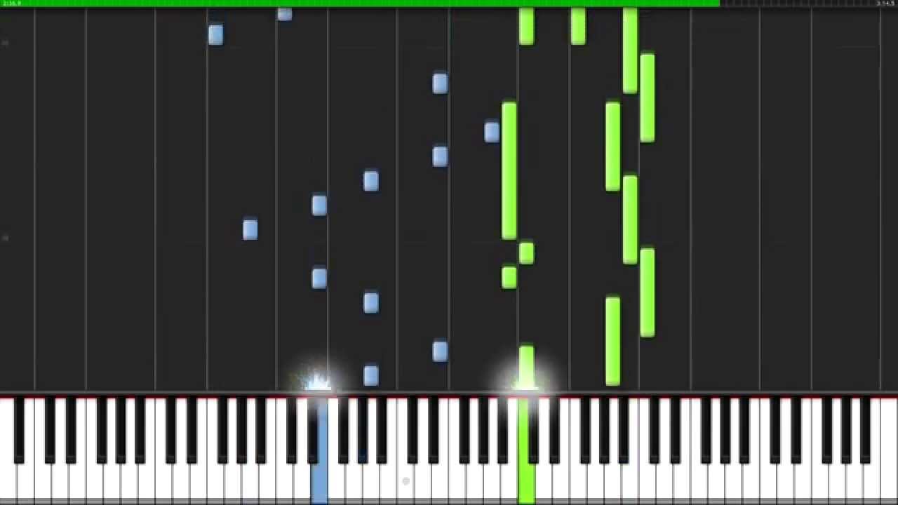 СЛОТ - ПростоЧеловек (free piano Synthesia cover)[HD]