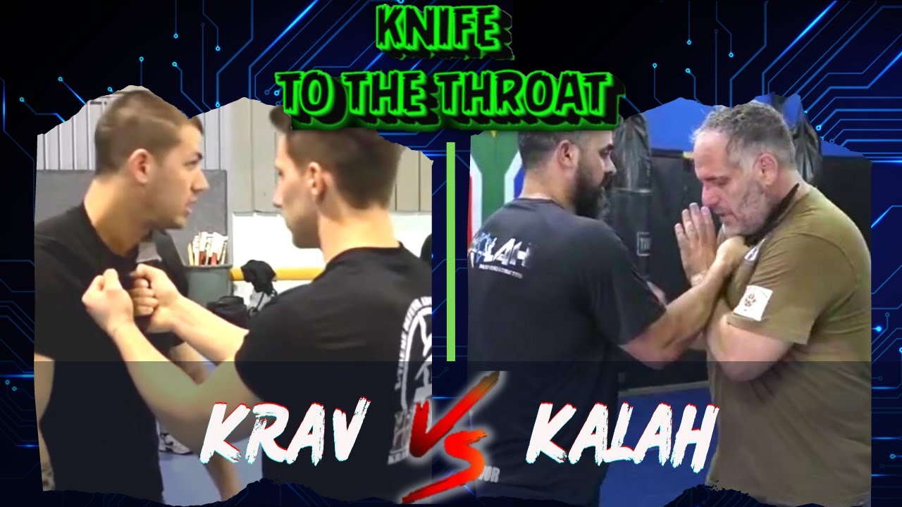 🔥KRAV VS KALAH | knife threat | knife to the throat | kravmaga | KALAH #kravmaga #selfdefense #knife