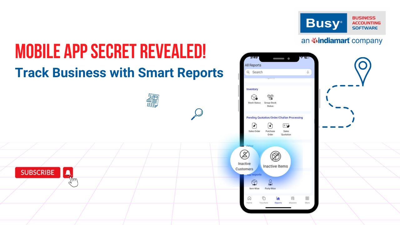 Mobile App Secret Revealed! 📱 Track Business with Smart Reports | BUSY Mobile App (English)