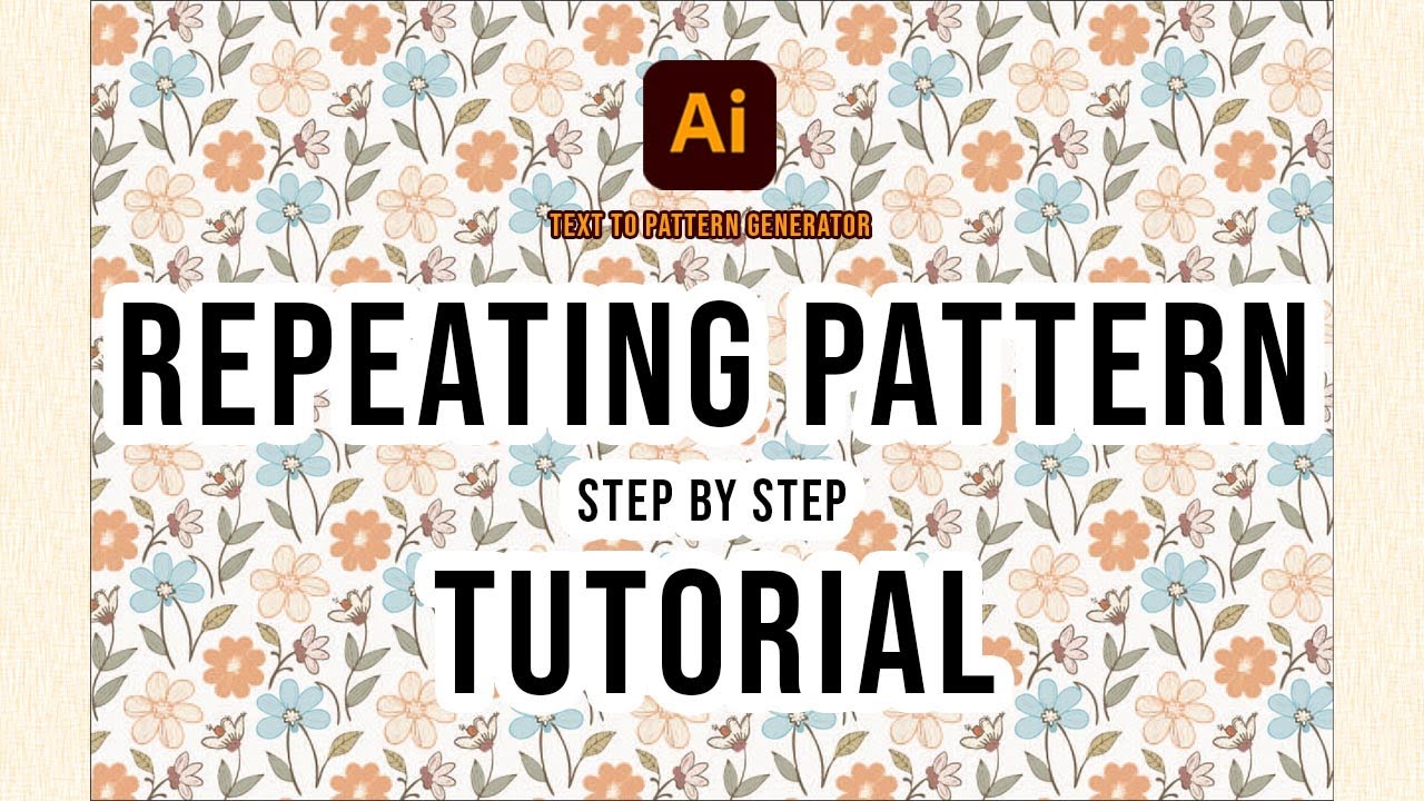 Textile Print Design in Illustrator: Seamless Repeating Pattern Texture  Illustrator Tutorial 2025