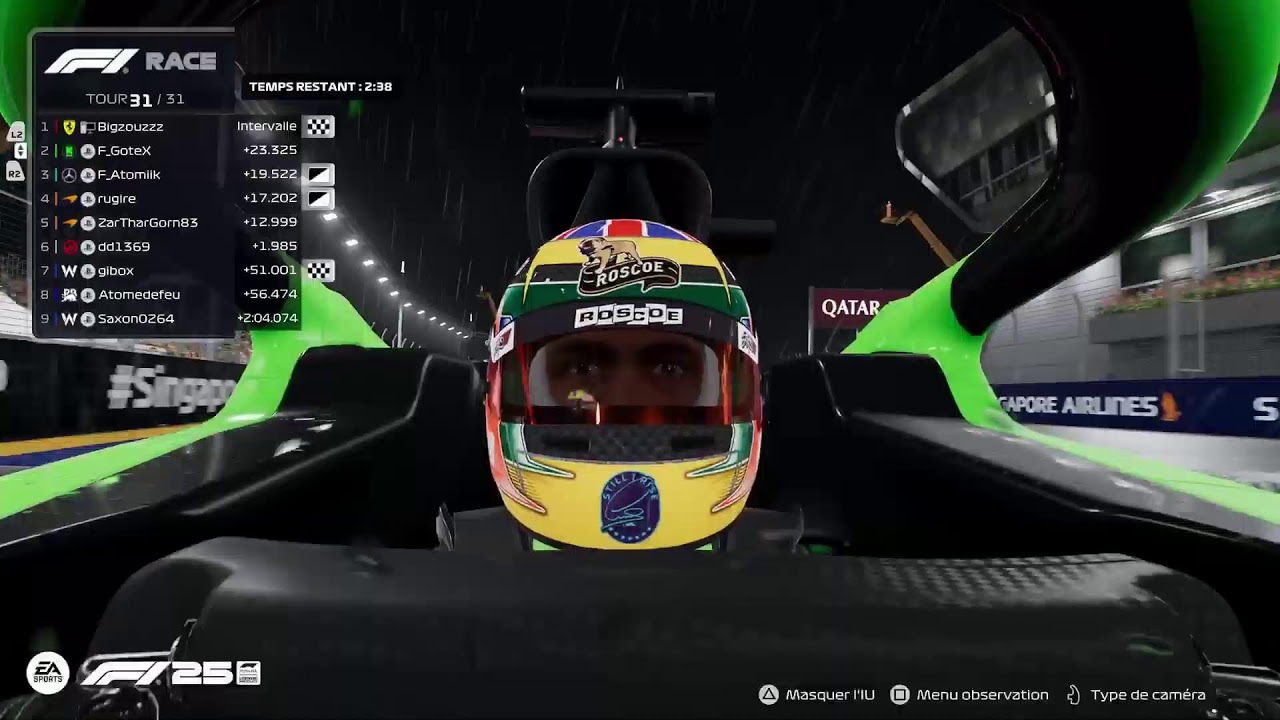 Ea académie racing F1 Team  3em gp singapour