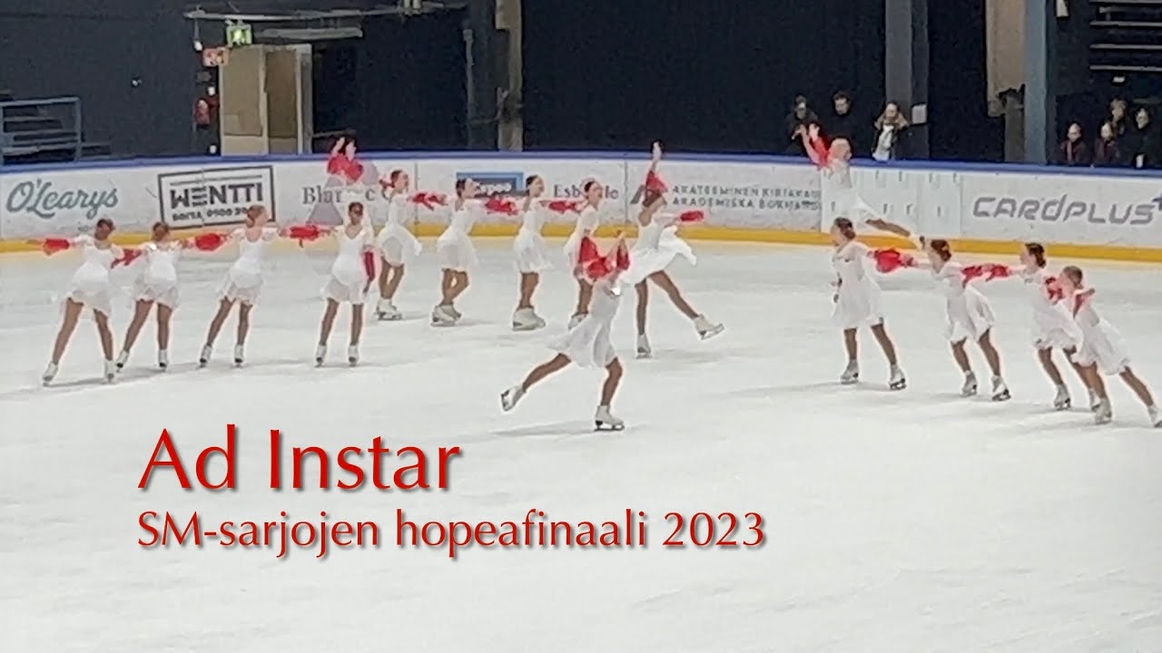 Ad Instar 🥈 SM-sarjojen hopeafinaali 2023 - Synchronized skating Muodostelmaluistelu