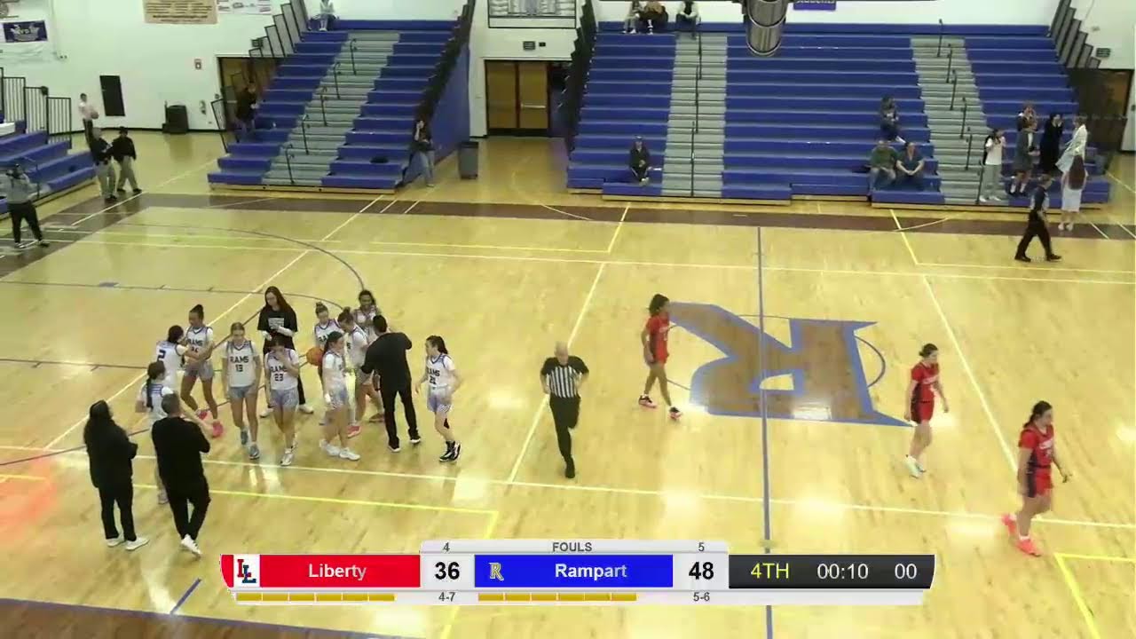 Rampart High School Varsity Girls Basketball vs Liberty Multicamera Broadcast