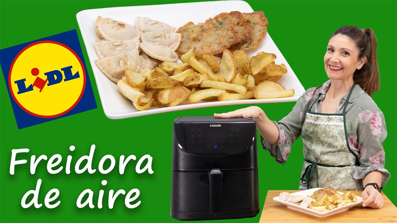 &iexcl;DESCUBRE los Congelados Lidl en AIR FRYER! 🦐 Tortillitas, Empanadillas y Dippers
