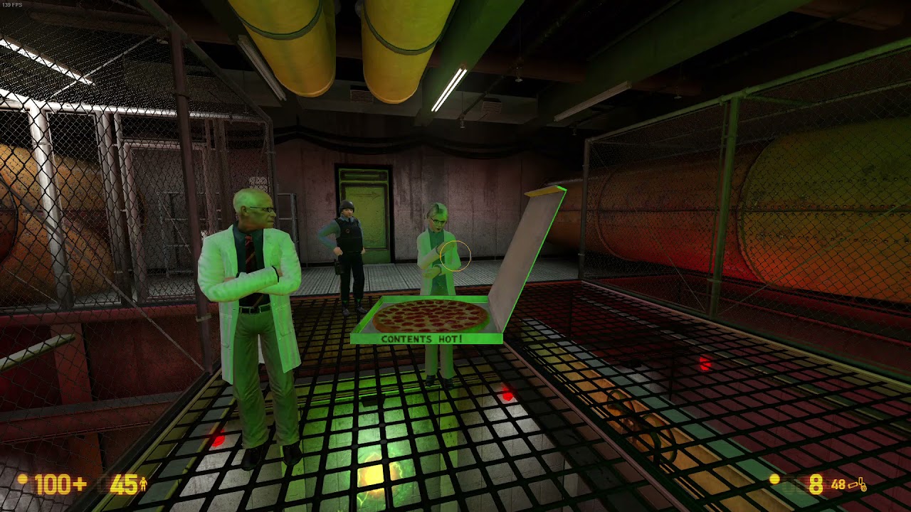 Black Mesa - Extra dialogue for carrying the pizza