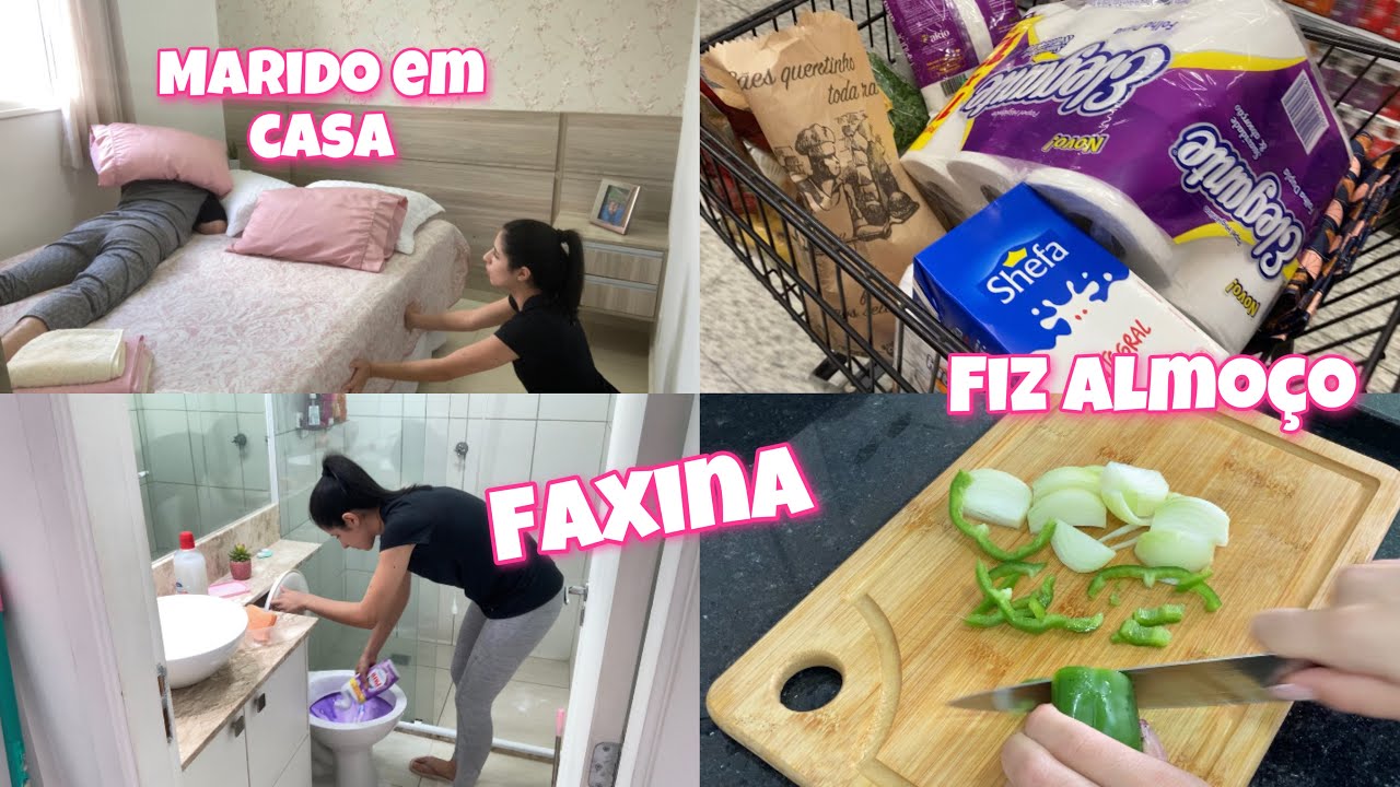 COMIDA DO DIA A DIA- LIMPEI A CASA- ELE ESTÁ DE FÉRIAS- PASSEI NO MERCADO- MEUS PRODUTOS SKINCARE