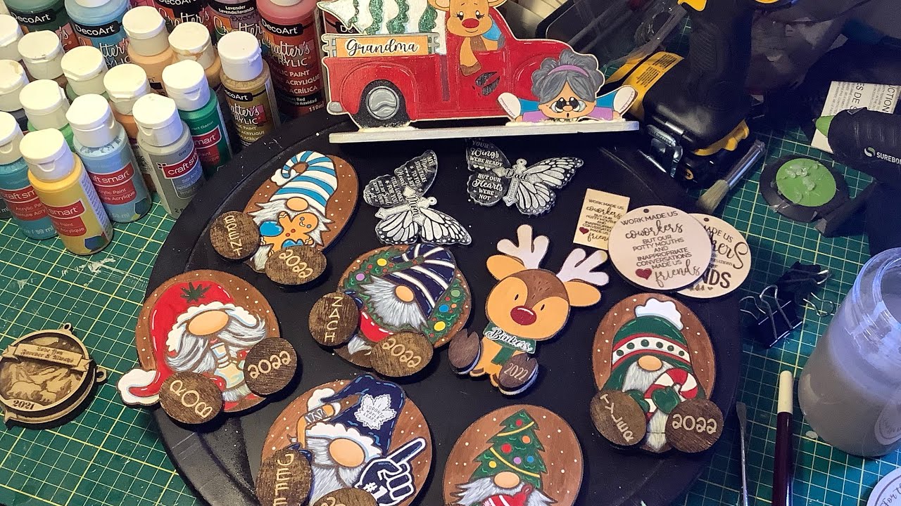 21. Laser Engraving & Cutting Ornaments with LASERGRBL . 10 watt & 5.5 Watt Laser Engraver