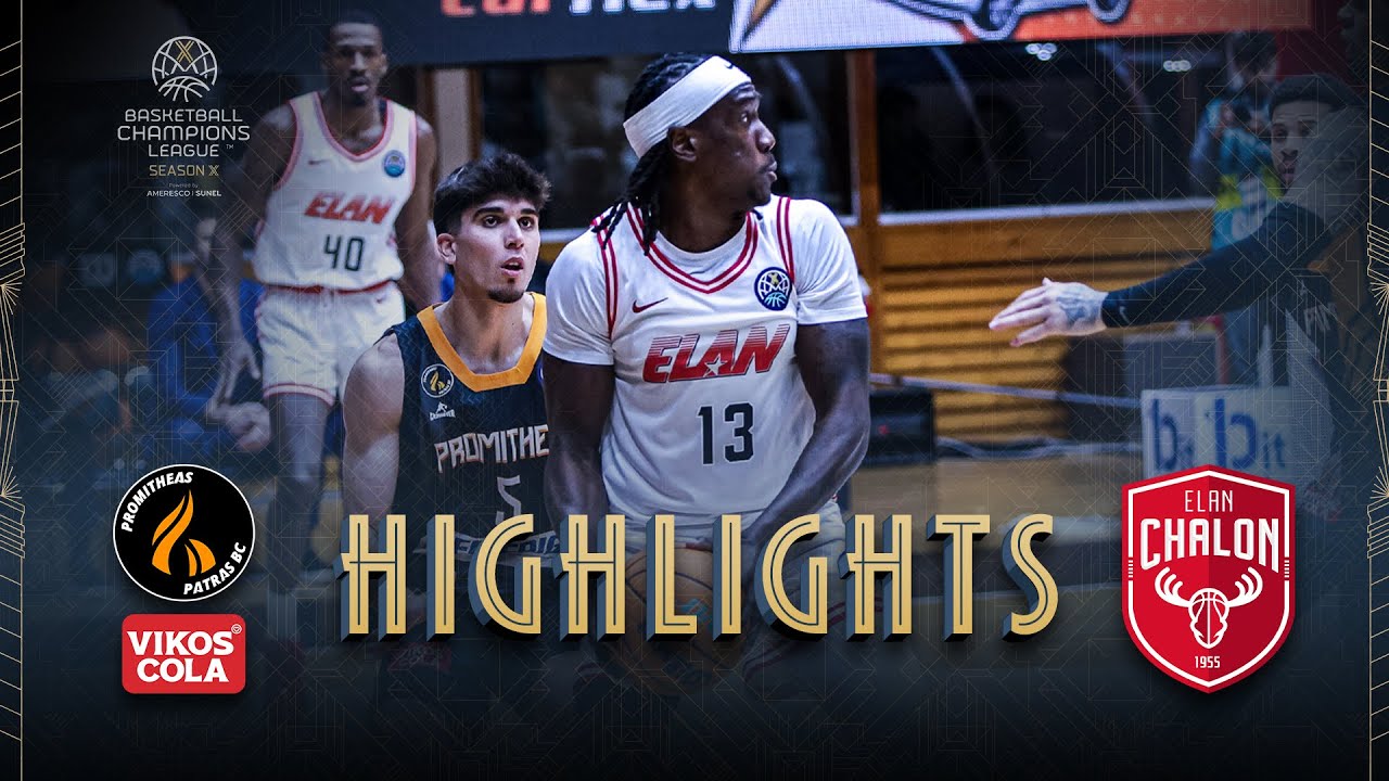 Promitheas Patras BC Vikos Cola v Elan Chalon | Play-Ins Highlights | #BasketballCL 2025-26