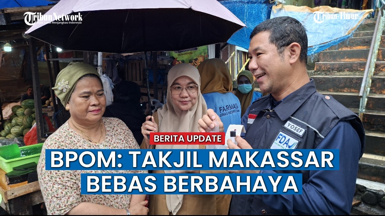 BPOM Makassar Pastikan Takjil di Jl Mappanyukki Aman dari Pengawet Berbahaya
