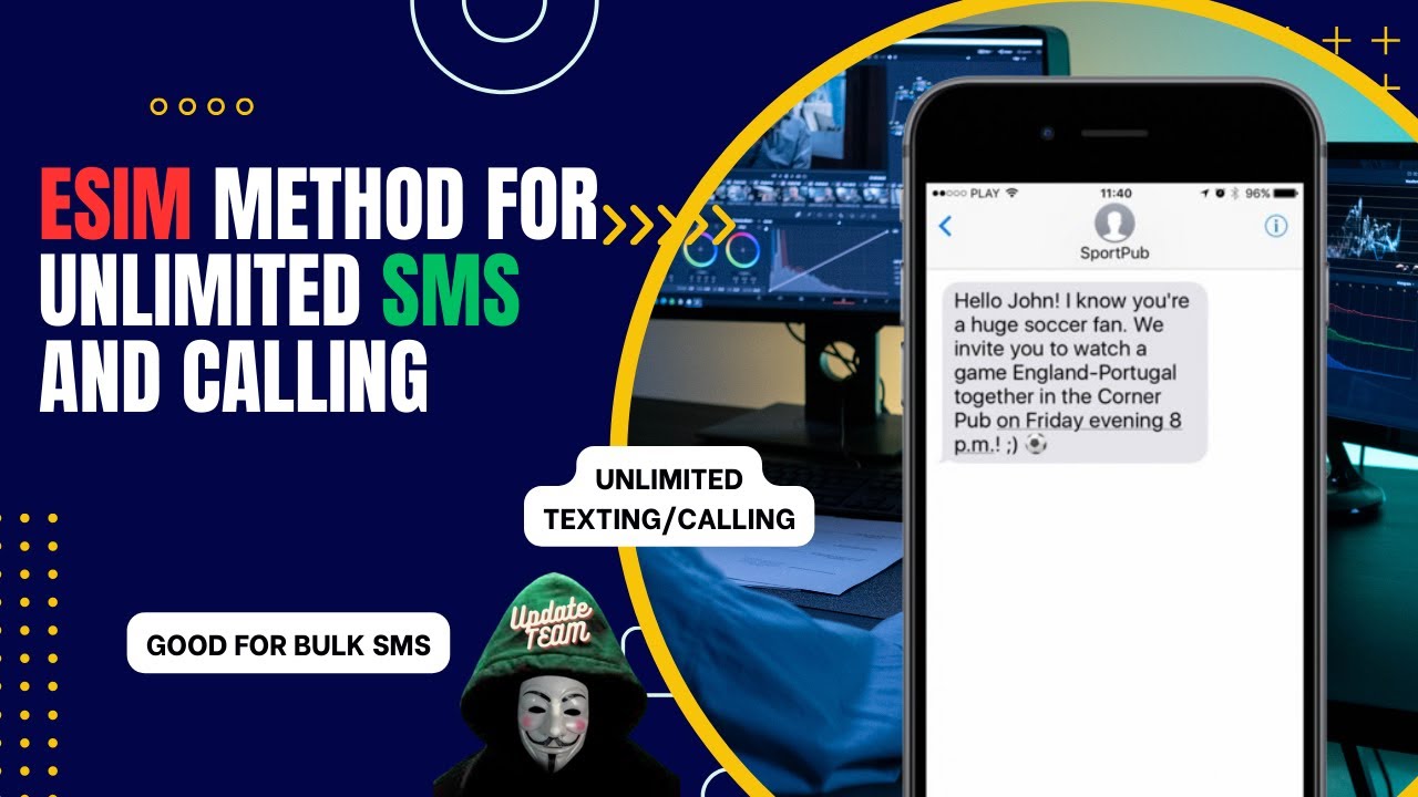 ESIM Method for Unlimited SMS and Calling - Bulk SMS Guide