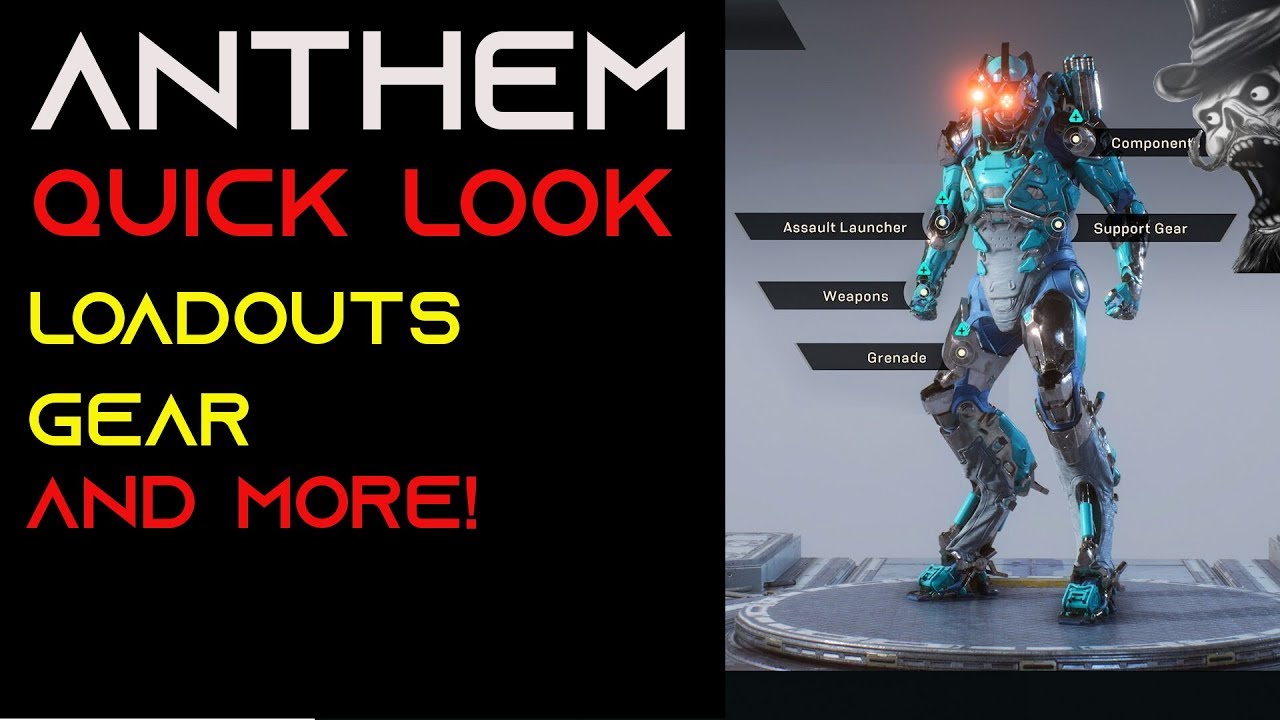 Anthem - Loadouts - Gear and More!