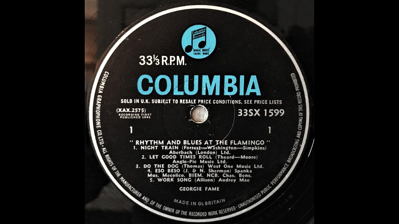 Georgie Fame and The Blue Flames. Rhythm & Blues at The Flamingo LP (1964)
