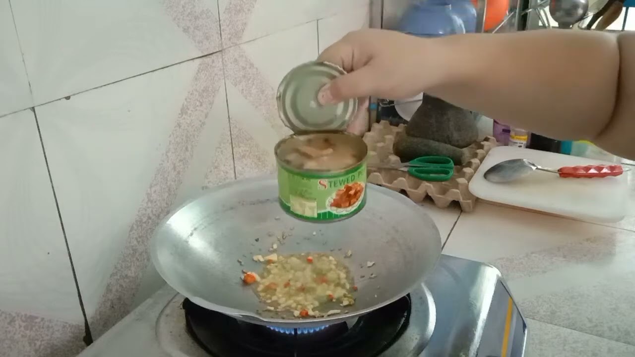 Sayur Pak Choi Celor Dengan Sardin Stewed Pork//Memang Sedap 