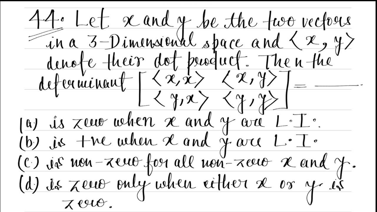 Linear Algebra Problem 44
