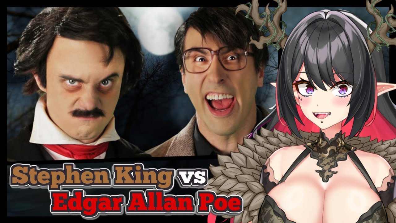 Elara Reacts To Stephen King vs Edgar Allan Poe. Epic Rap Battles of History.