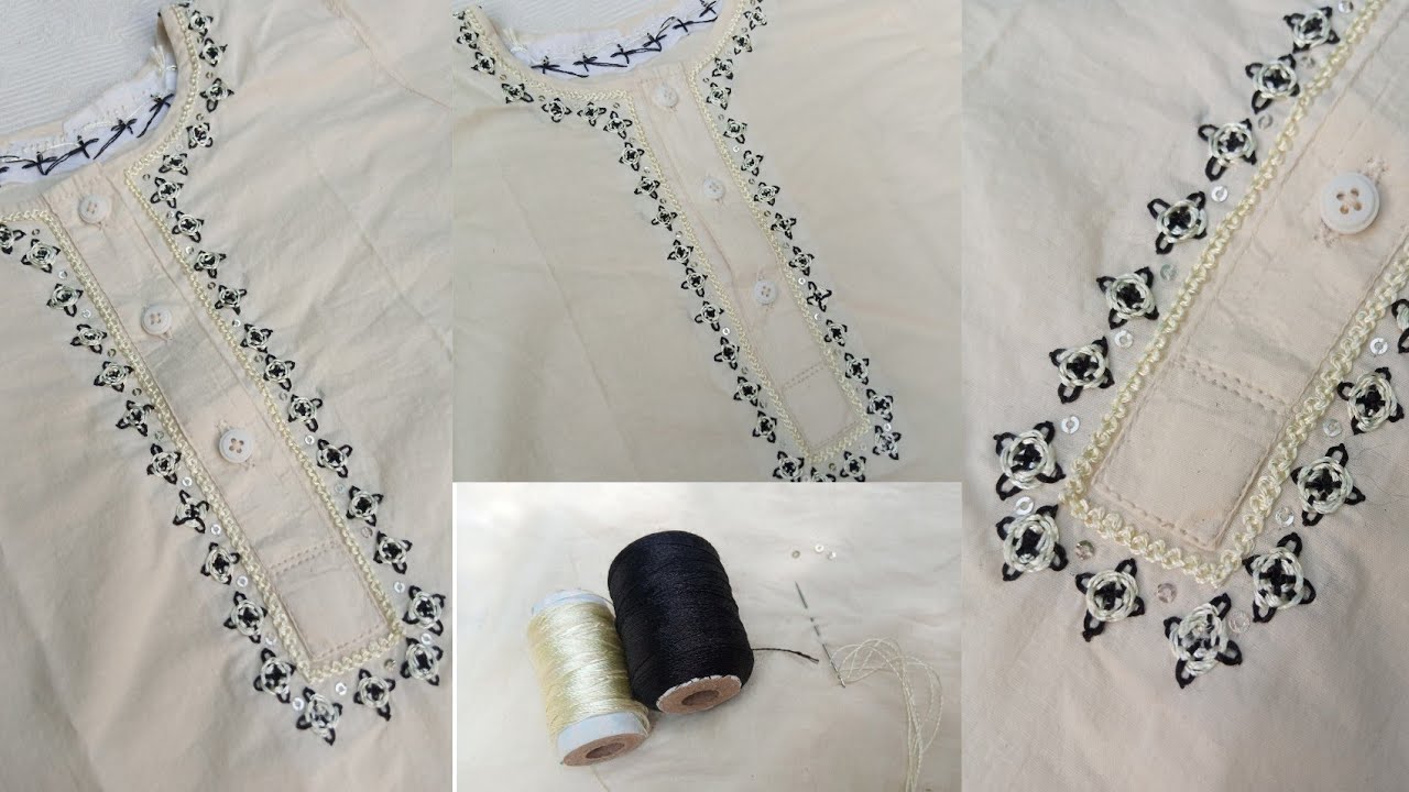 New design of hand embroided shalwar kameez for the baby boys || boys neck hand embroided kurta