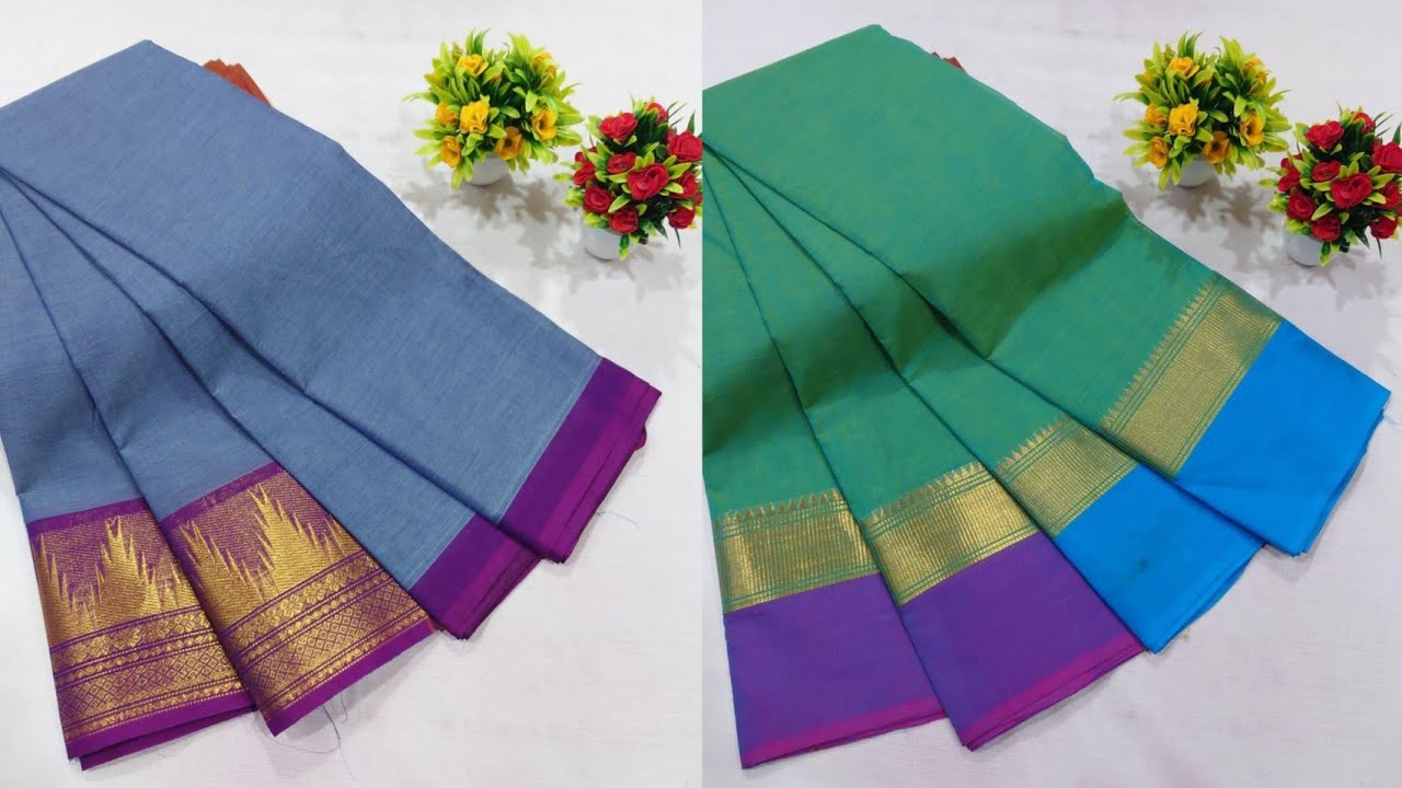 Chettinad cotton sarees🦚 Whatsapp: 9486877976 #purecotton #trending 