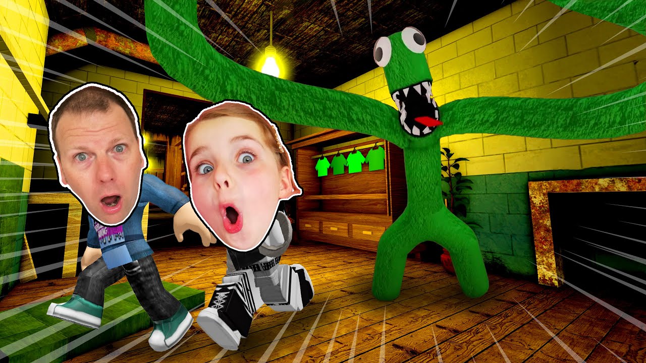 Rainbow Friends CHAPTER 2? Vi FLYGTEDE fra GRØN's HUS! Dansk ROBLOX Green's House