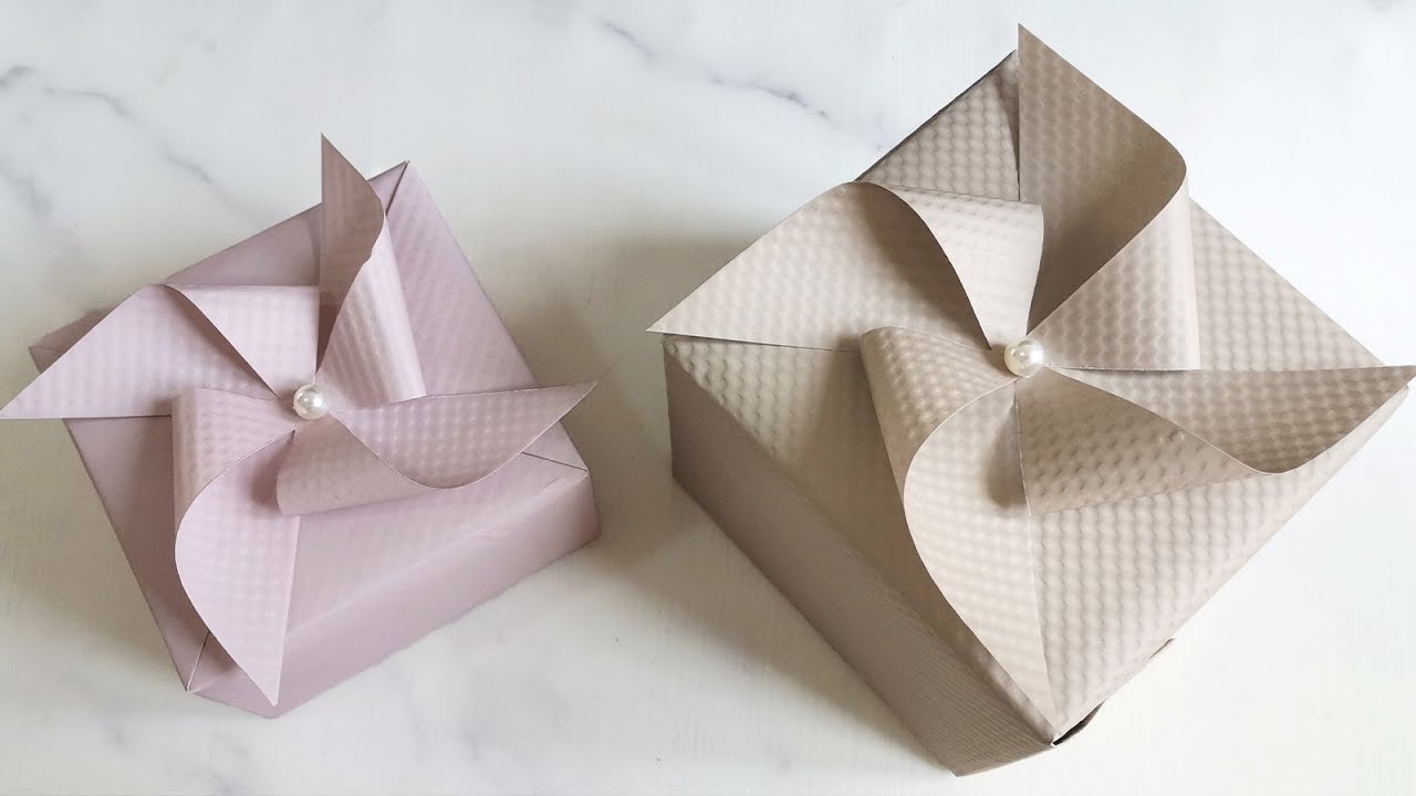Gift wrapping ideas square box | How to gift wrap a square box