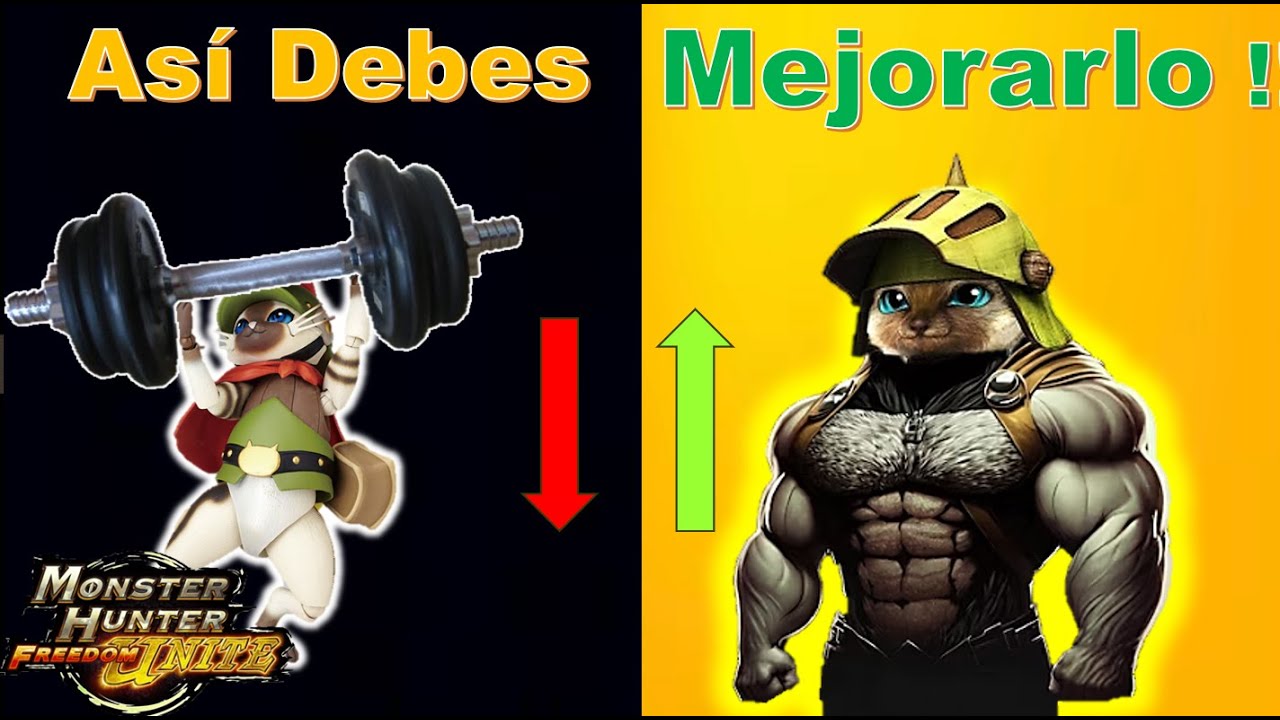 La Forma Correcta De Mejorar A Tu Felyne En Monster Hunter Unite