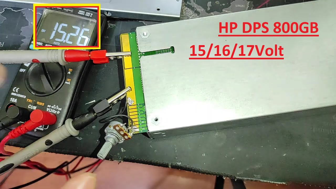 HP DPS 800GB A +17Volt OVER VOLT YAPMA / DOGRU VIDEODASINIZ