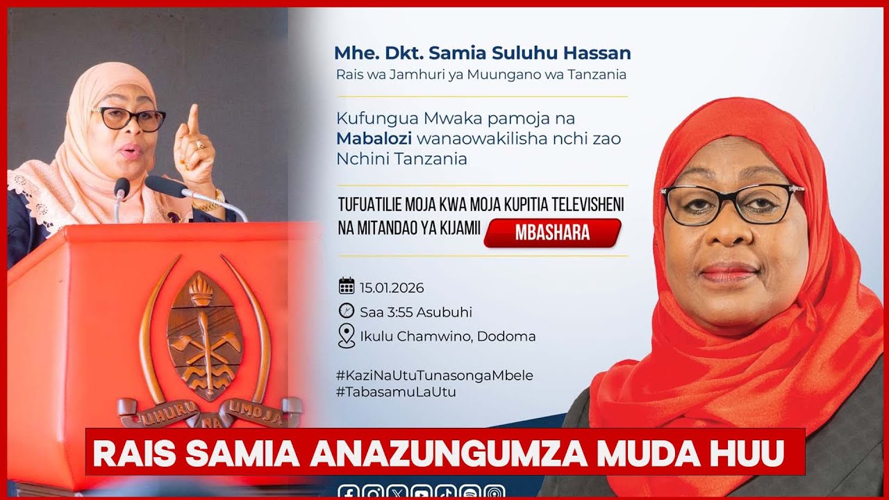 🔴LIVE: RAIS DKT. SAMIA AKIFUNGUA MWAKA NA MABALOZI WANAOWAKILISHA NCHI ZAO TANZANIA