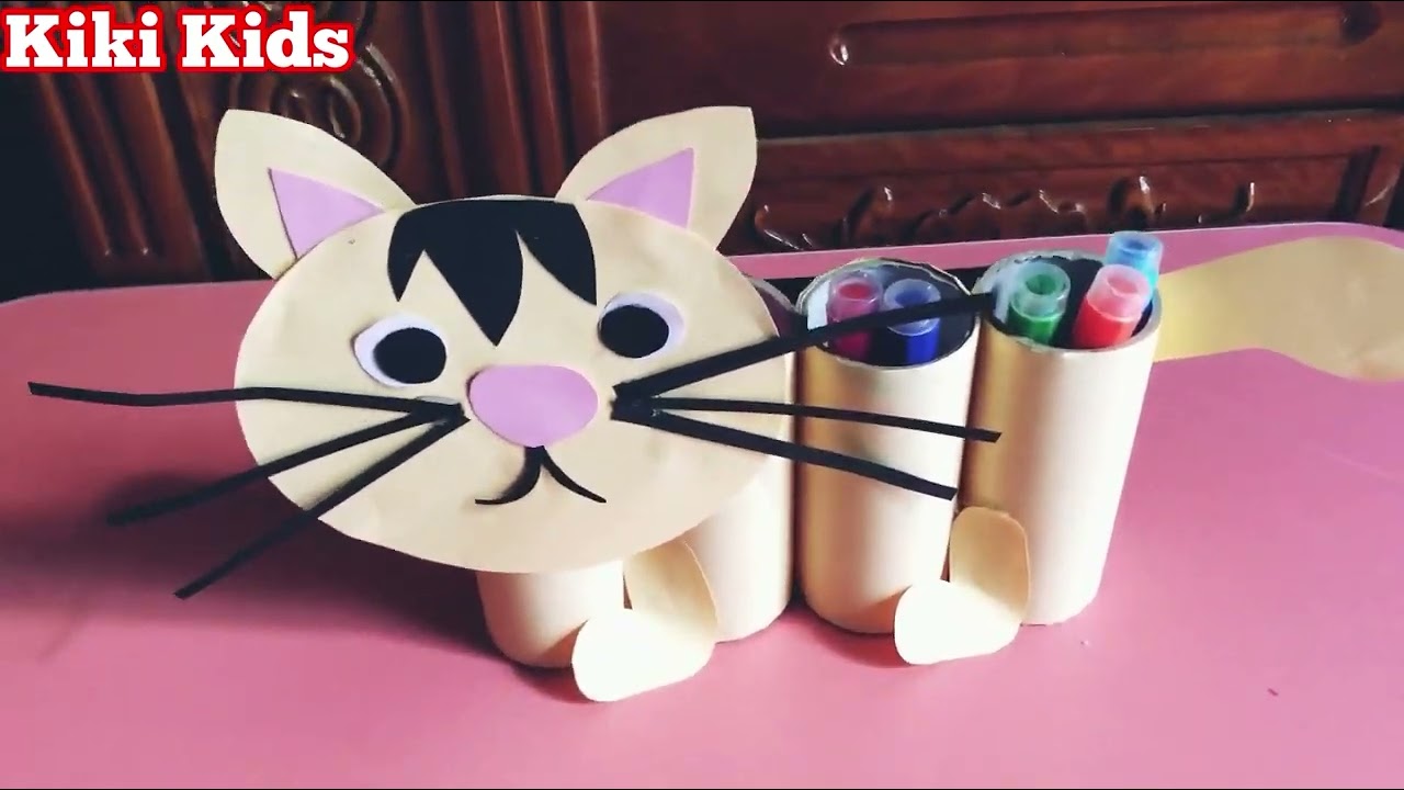 3 cách làm hộp bút | 3 How to make a pen | Kiki Kids
