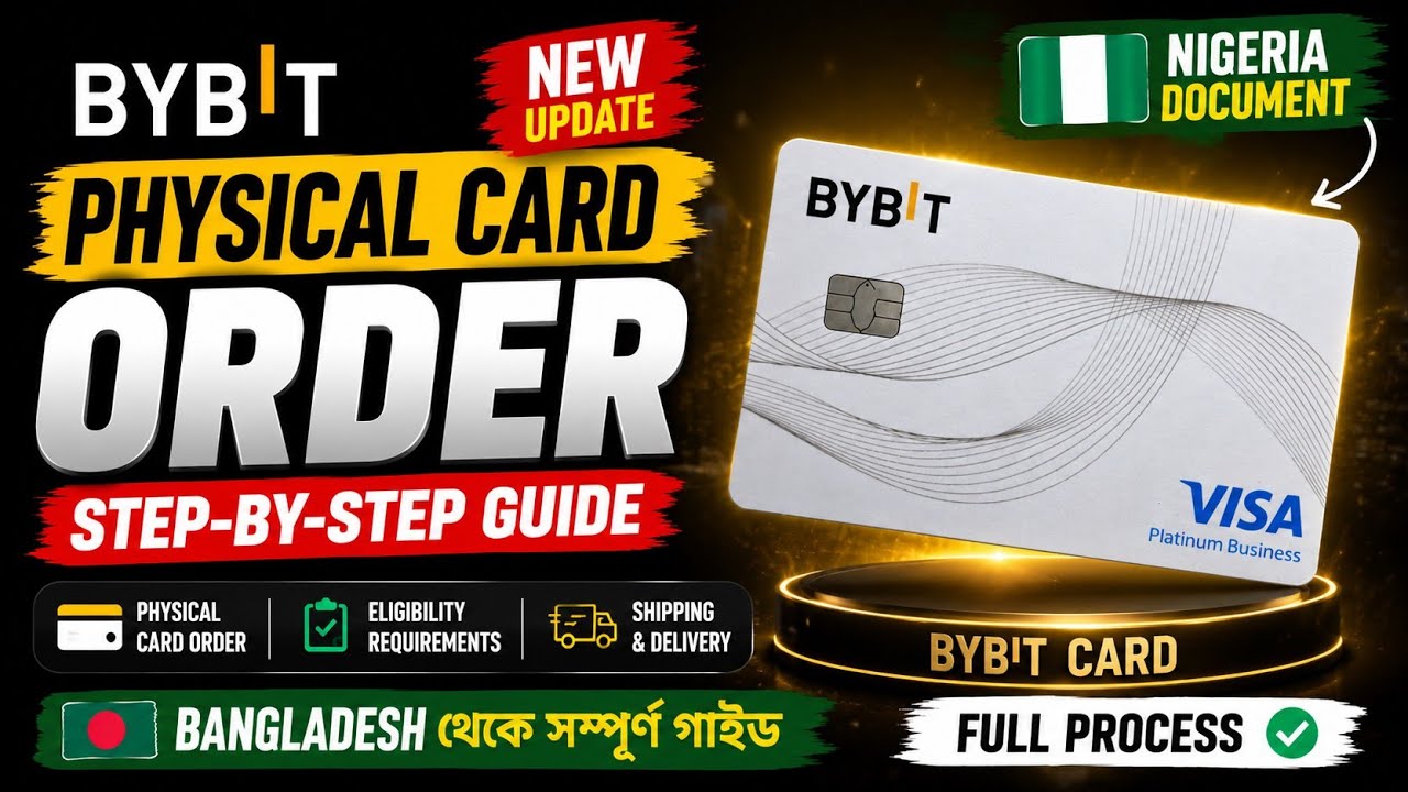 Bybit Physical Card Order 2026 | Order Card from Bangladesh with Nigeria Document | Bybit Card